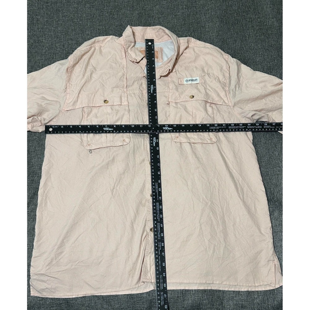 Magellan Outdoor Men's Size XL Checkered Short Sleeve Shirt - Picture 3 of 6